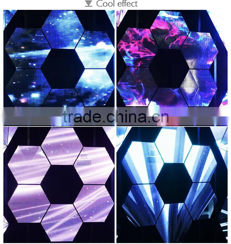 2016 new top hanging 3d led display led screen for indoor decoration club/disco