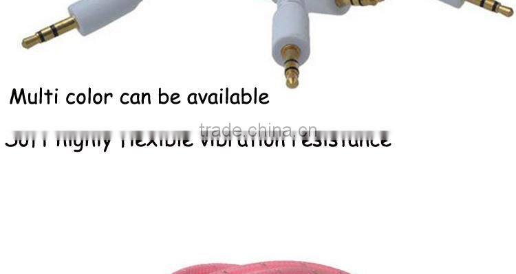 wholesale male to male stereo audio cable, rca av audio cable extension with gold plated magnetic cable for smart phone