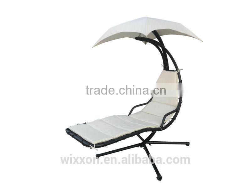 Hot Selling Waterproof Canopy KD Design Metal Stand Egg Shaped Swing Chair