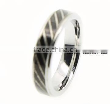 Stainless Steel perfect design knuckle ring engraved IP Black rings for men