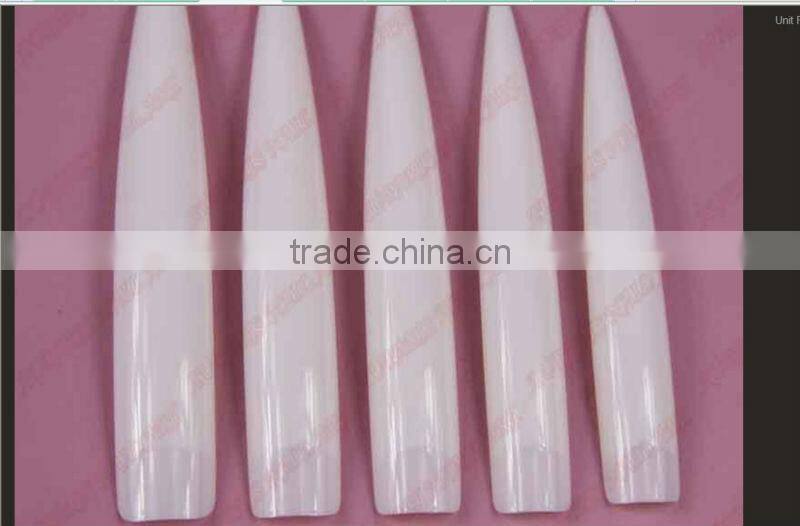 Nail Tips Natural French Acrylic Artificial False Nails+wholesale