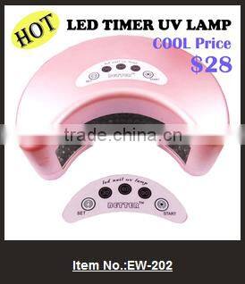 36W /18W/12W Wholesale cheap pink color CCFL LED UV nail lamp led gel nail polish dryer lamp with CE certificated