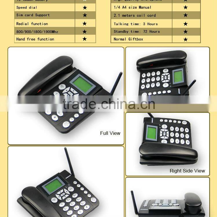 Cheap hot selling 3g cordless desk phone