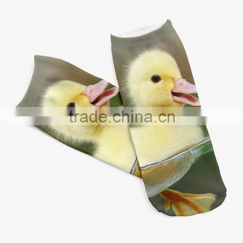 high quality animals 3d digital full print colorful men ankle socks gay