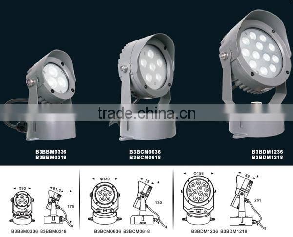 3X2W 6W LED Outdoor Garden Light Waterproof 12V IP65