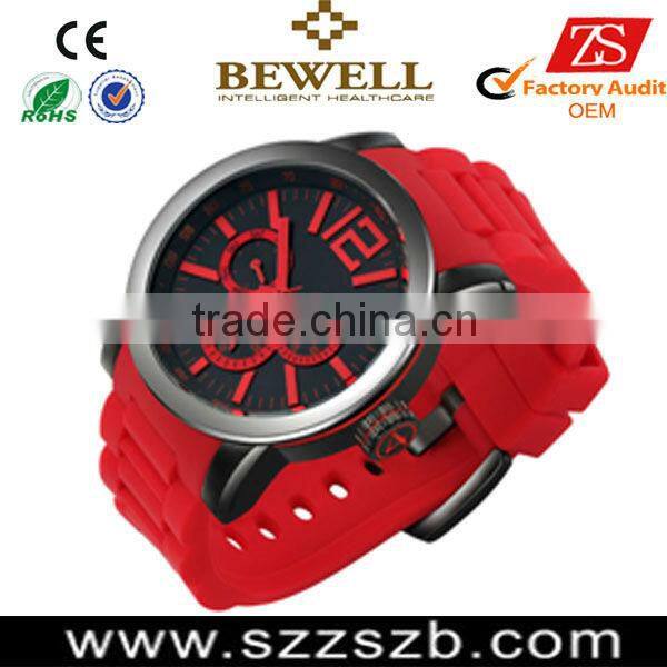 new atyle watches stainless steel case silicone straps janpan 6P29 quartz watch