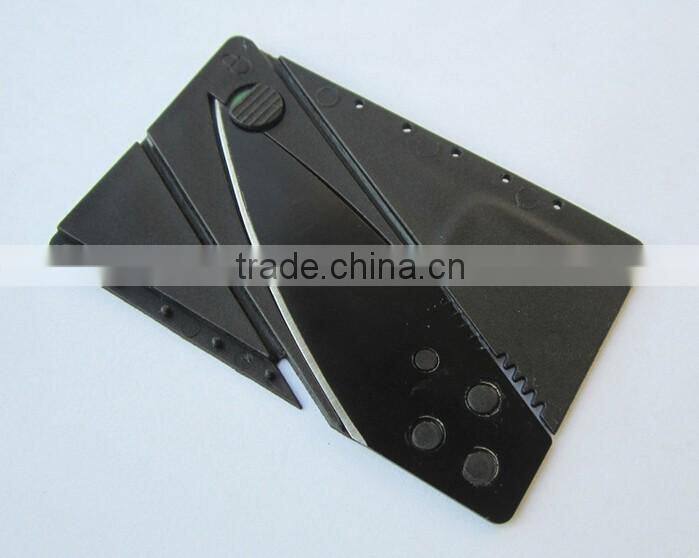 Plastic handle credit card knife for outdoor camping equipment