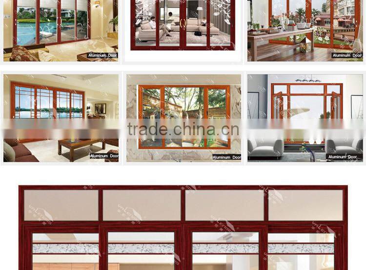 The latest residential design aluminum double-layer glass sliding door