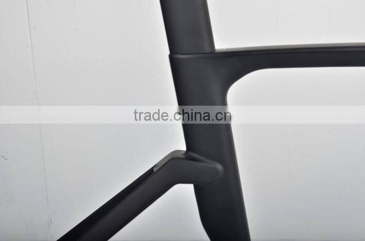 Matt finish UD weave carbon fiber TT road bike frame