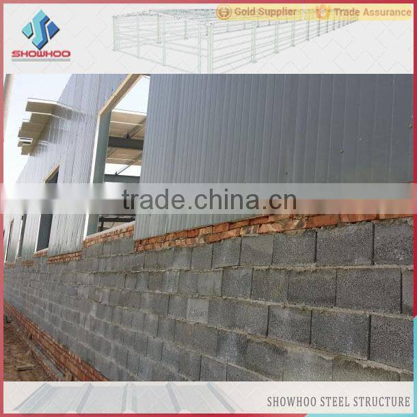 prefab light steel space frame steel structure