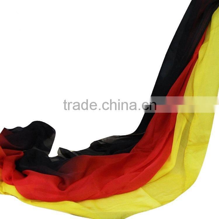 Elegant real silk belly dance veil in gradation colors for ladies wear in practice or performance (SJ003)