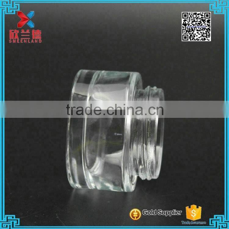 60ml airless glass cosmetic jars for body cream containers