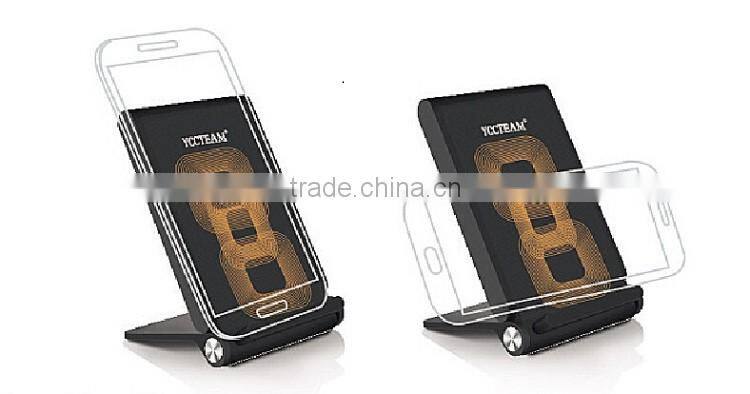 3 Coils Qi Wireless charger stand charging pad for mobilephone Samsung S6, Note 5, Nexus 7 and All Qi-enabled devices.