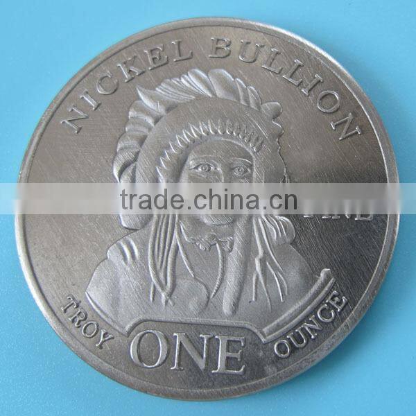A71 1 oz nickel buffalo coin indian
