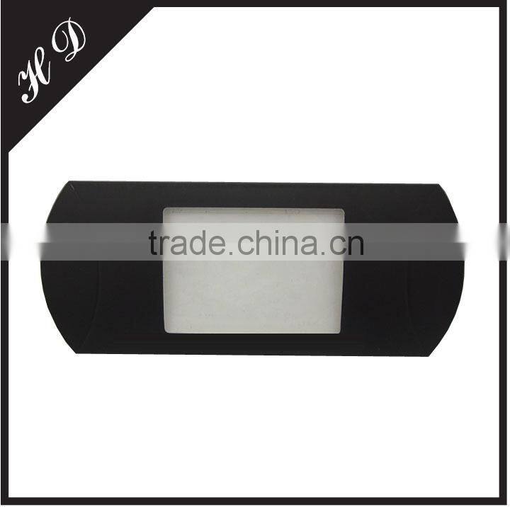 China Manufacture high quality paper custom clear plastic window pillow box