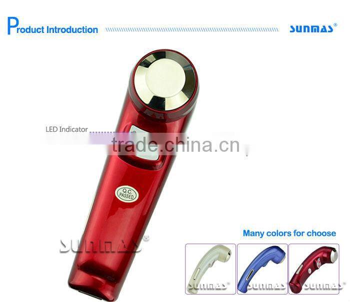 gel pads with fabrics Sticky electrode gel rubber facial massager with light designs SM9095