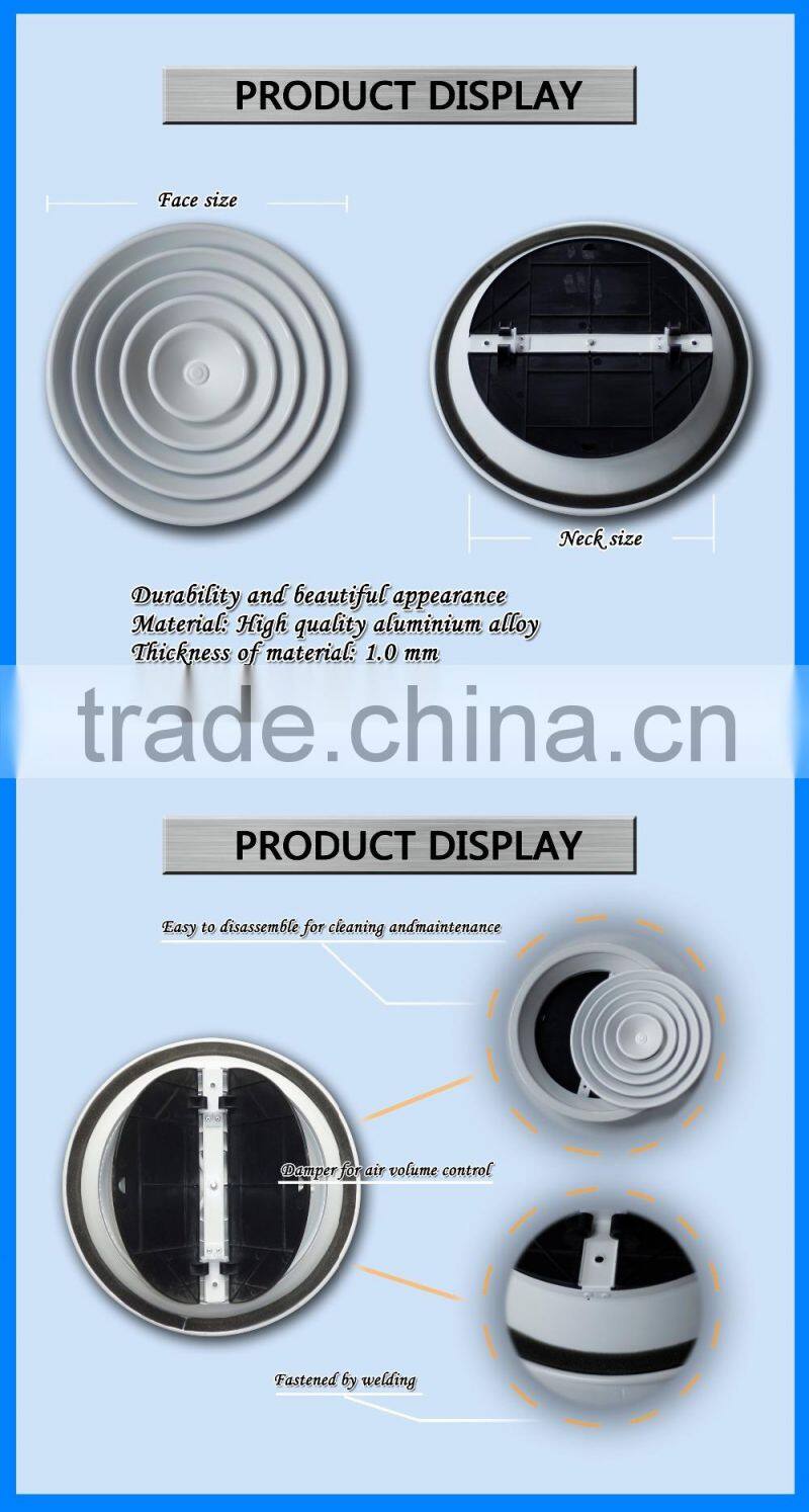 Alibaba Export High Quality Round ceiling diffuser