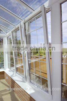 Modern house design PVC tilt and turn grill design window,PVC glass windows and doors