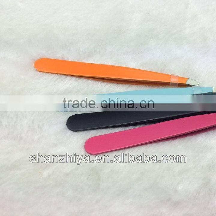 High quality promotion / advertising eyebrow tweezer with diamond
