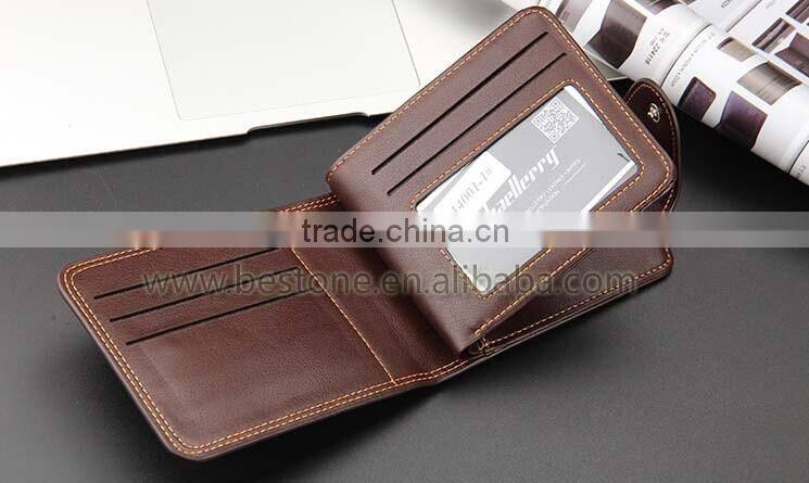 Quality Men Zipper Folding Men Wallet Purse Gift