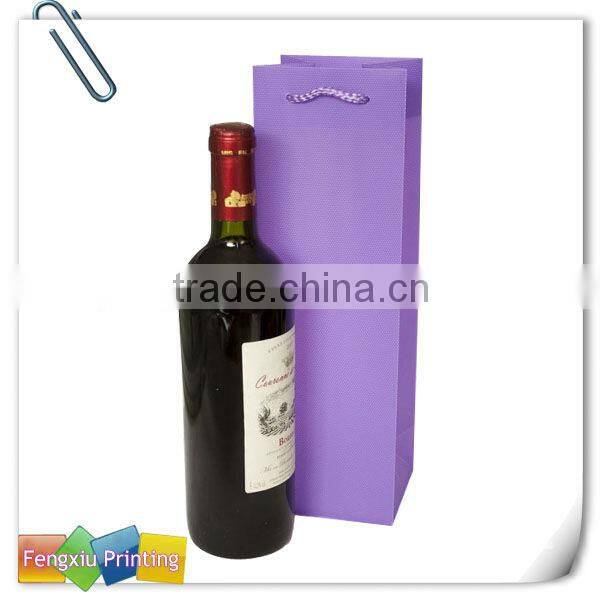 Promotional Paper Wine Bottle Bag