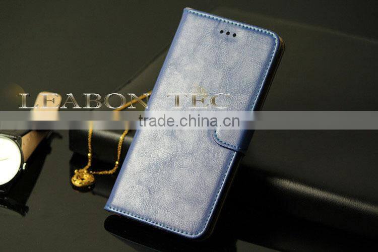 LEABON TEC new hot selling leather wallet case for iphone 6 plus, cell phone cover, mobile phone leather case for iphone 6 plus