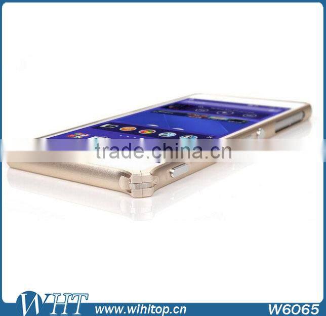 New Arrival Aluminum Bumper Case For Sony Xperia Z3, No Screw Frame Bumper For Xperia Z3