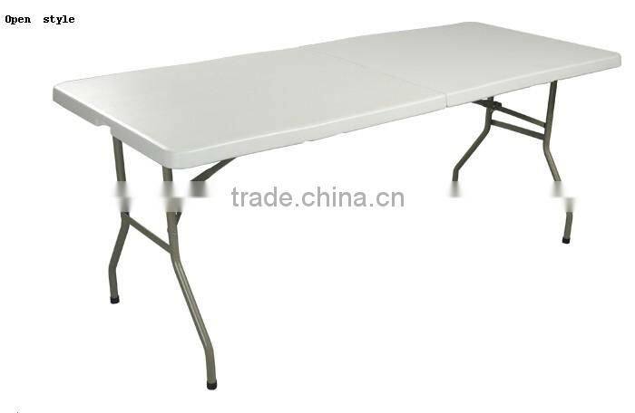 6-foot center-fold multipurpose table with carrying handle and lock
