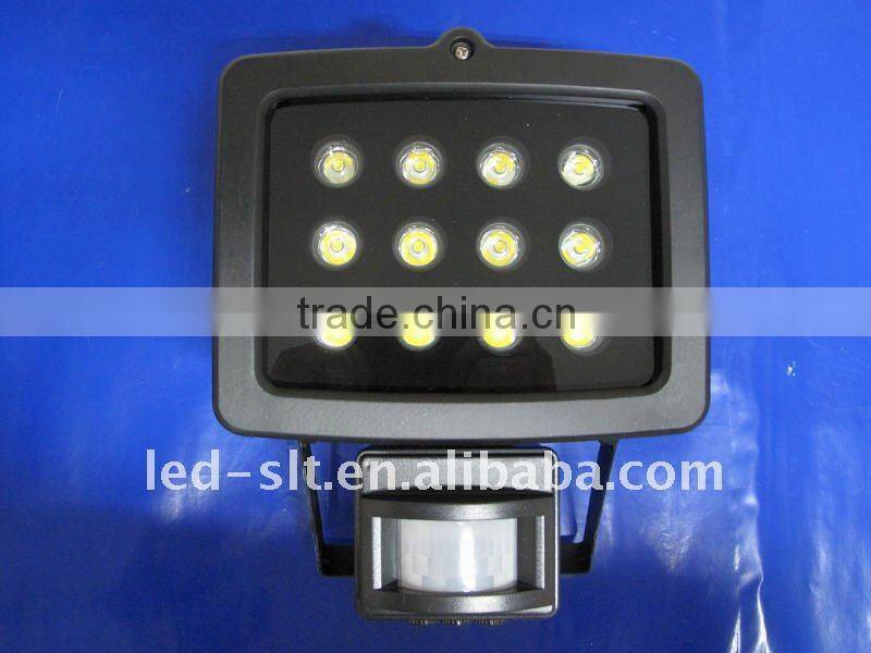 parking lot light with motion sensor head,12W 198-242V AC