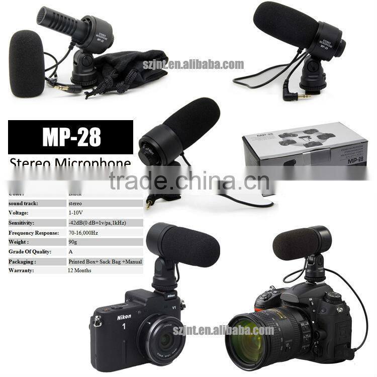 MP-28 3.5 mm jack mini microphone for camera with hot shoe