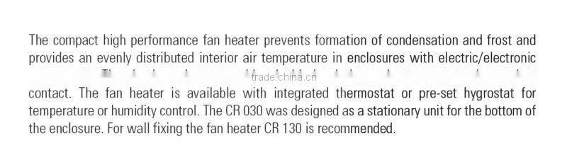 Compact high performance fan heater CR030 950W