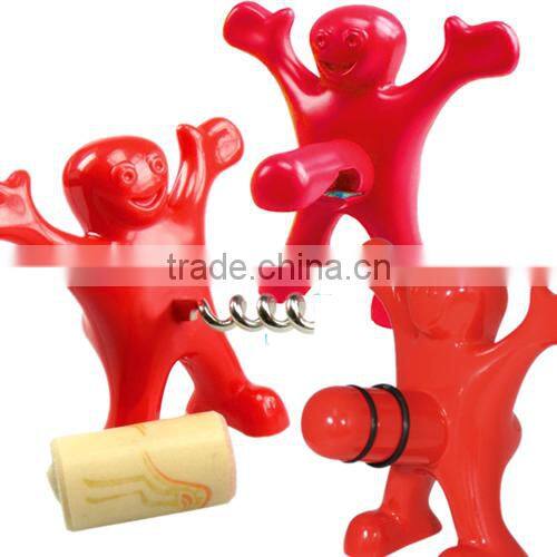 Resin bottle opener Happy Man, beer bottle opener, cute bottle opener