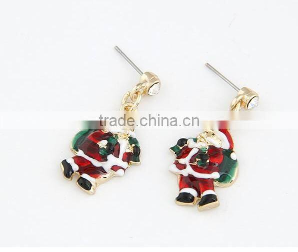 santa earring Christmas motif ornaments santa claus wholesale earring 2013 new