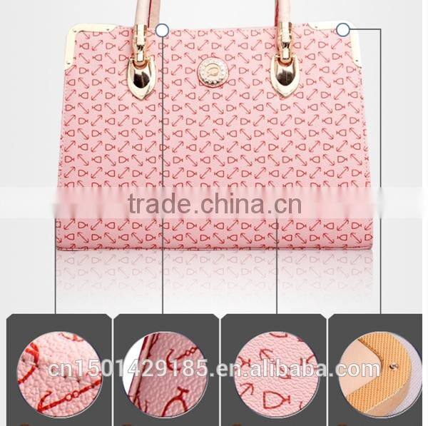 2015 trend PU leather wholesale handbag Italian office ladies style