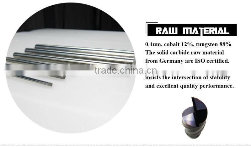 solid carbide double straight flute end mill for MDF