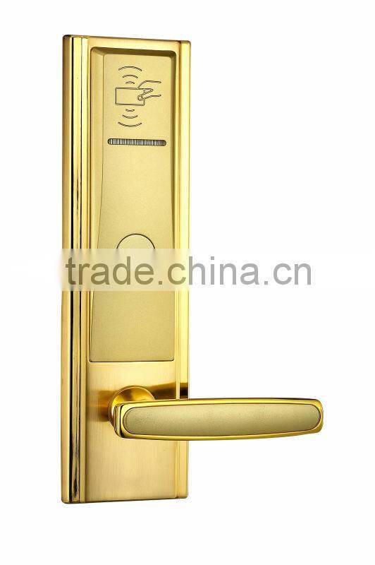 RHM303 RFID smart card international standard digital Hotel door locks/electronic panel door lock bluetooth 4.0 hotel smart lock