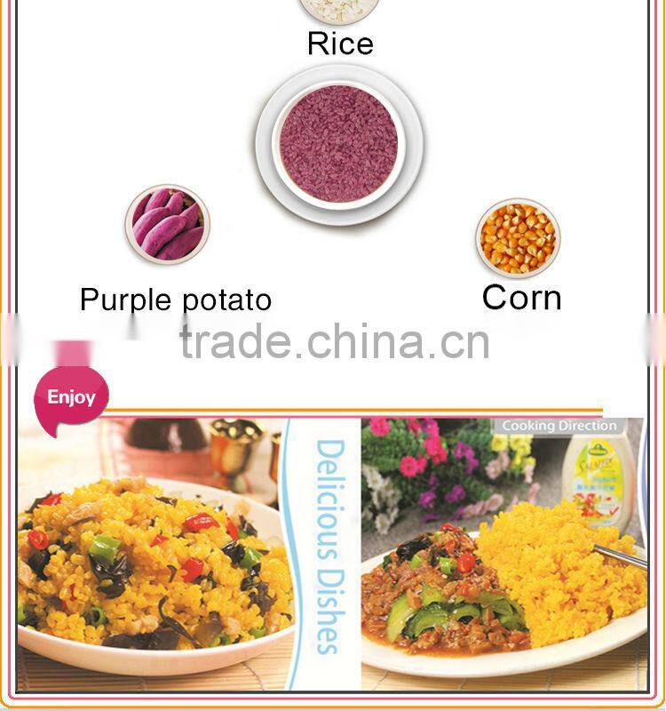 Wholesale Nutritional Food Matched Rice Purple Potato Product