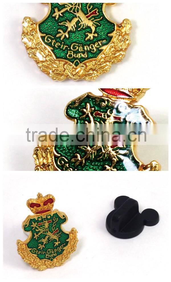 Manufacturer crown shape pin lapel badge