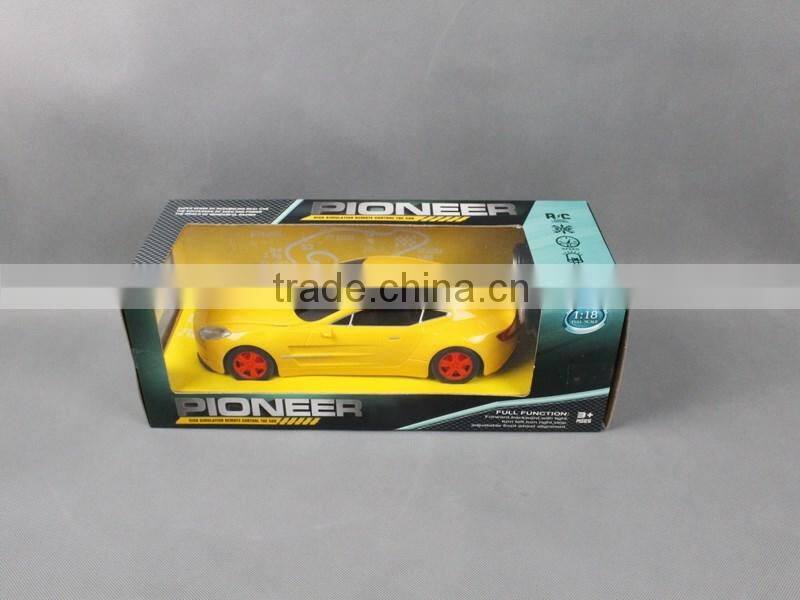 Hot wholesale 1:18 4ch exquisite simulation model rc car toys with high speed motor and LED lights for friends and kids gift