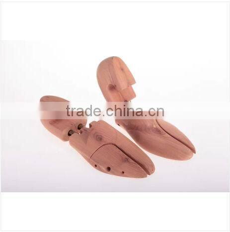 double metal tube wooden shoe tree/cedar shoe tree/shoetree