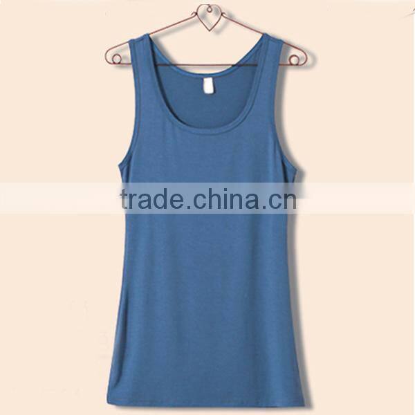 Wholesale cloth, bodybuilding tank tops for girls , custom fit 100 cotton tank top for women (lyt0300088)