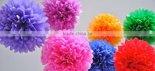 artificial tissue paper flower ball for your big day