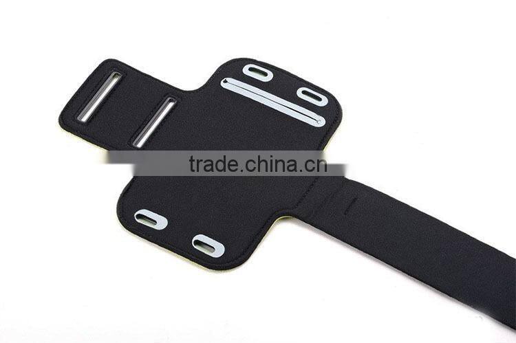 Custom gym sports armband for iphone 6 with key and earphone pocket