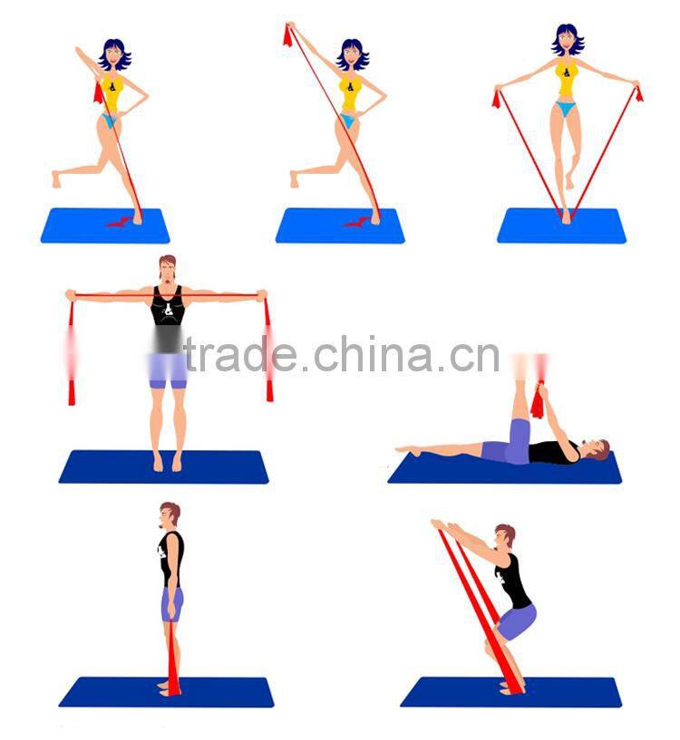 Resistance exercise chest expander bands set with foam handles