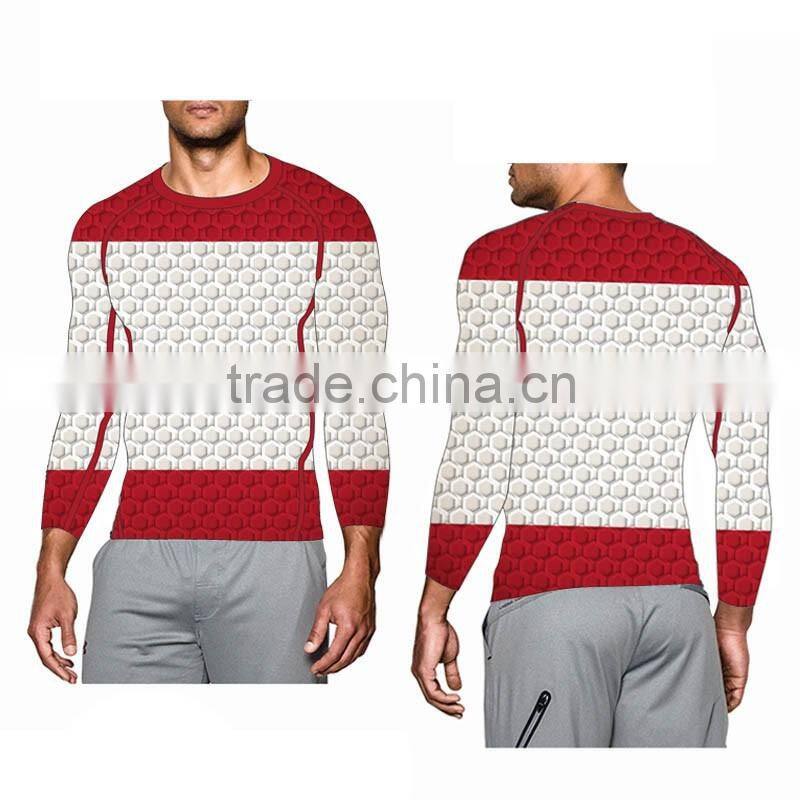 (Trade Assurance) custom sports long rash guard