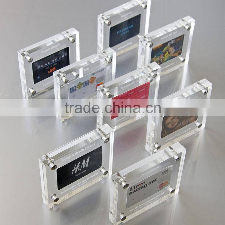 Acrylic block frame, acrylic pictures frame wholesale, acrylic 2 sided picture frame