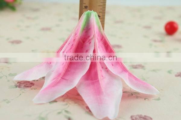 Customized pink calla lily flower head artificial flower