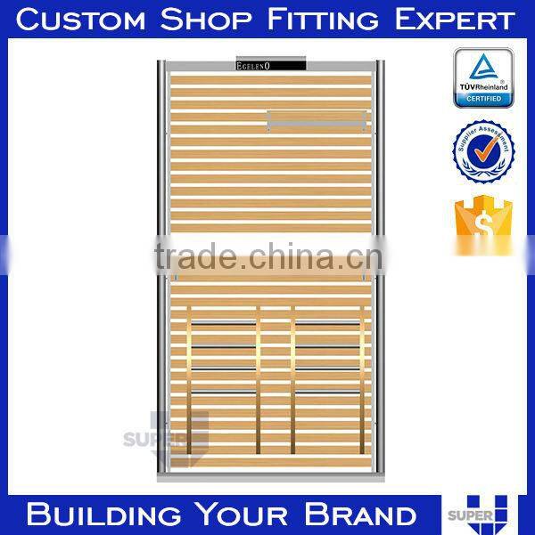 Customized good quality fashionable wall mounted display cabinets