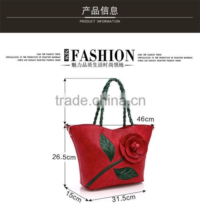 Big Tote Floral Embroidery Sling Bags New Style Ladies Handbags
