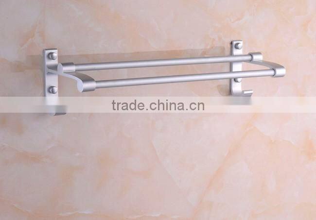 Metal modern round hotel Double 40cm Towel Bars Bathroom Accessories towel rack